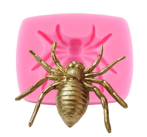 Молд силиконовый Паук 41 на 53 мм розовый Киев - изображение 1