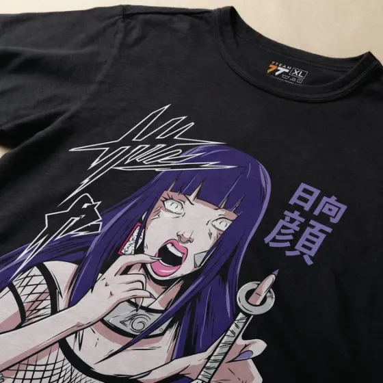 Футболка чоловіча з  принтом Наруто Хіната Touch Me Розмір 48 Anime0904 Дніпро