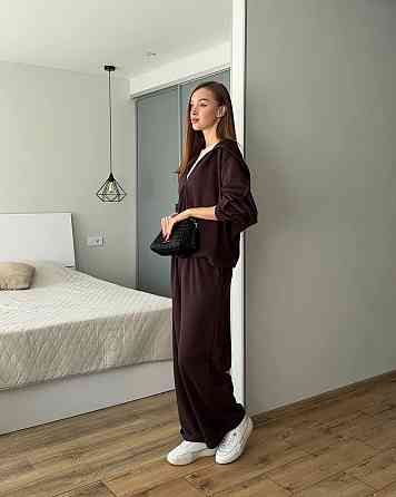 Женский прогулочный костюм двойка: кофта и штаны трехнить петля 100% хлопок Одесса