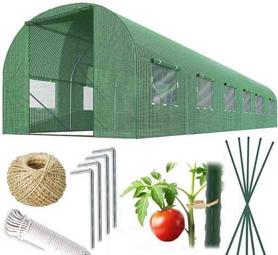 Усиленная садовая теплица парник Plonos 18м2 Green 6х3м (4918-В) Харьков