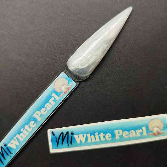 Наліпка на тіпсу (палітру) для гелю Mi White Pearl (9 x 55 мм) Херсон