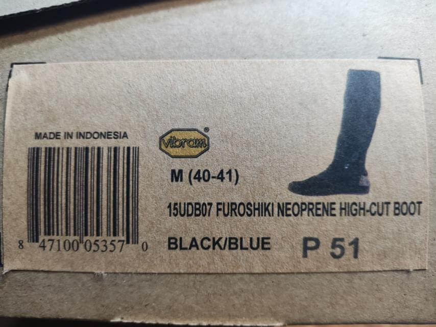 Чоботи чорно-сині Furoshiki Vibram високі, розмір 40-41 Київ - фото 2