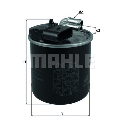 Фильтр топливный Mahle KL914 Винница - изображение 1