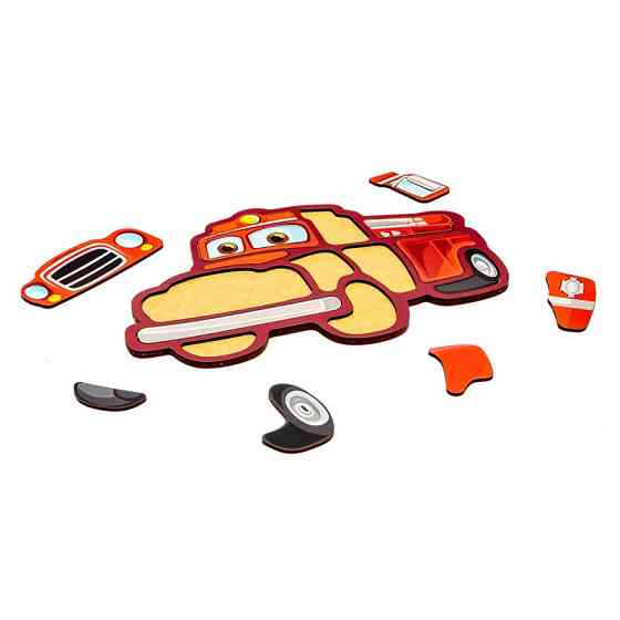 Дитячий пазл-вкладиш "Пожежна машина" Puz-22967, 12 елементів Вінниця