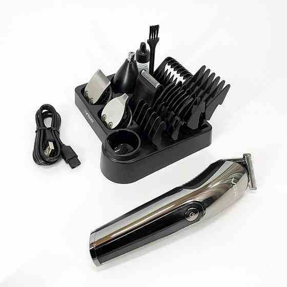 Акумуляторна машинка для стрижки волосся з насадками, Універсальні машинки для стрижки волосся AL-27 Львів
