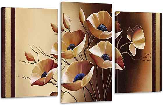 Модульна картина Квіти Абстракція Art-226_3 Київ