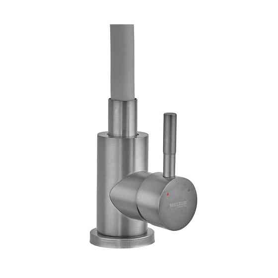 Змішувач для кухні MIXXUS SEO-011 GRAPHITE REFL.GRAY з силіконовим виливом з нерж.сталі SUS304, колір графіт (MI8225) Київ