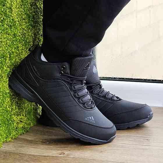 Зимові Кросівки Adidas GORE-TEX Чоловічі Чорні з МЕХОМ Черевики Адідас Гортекс (розміри: 41,42,43,44,45,46) - 56-1 Дніпро