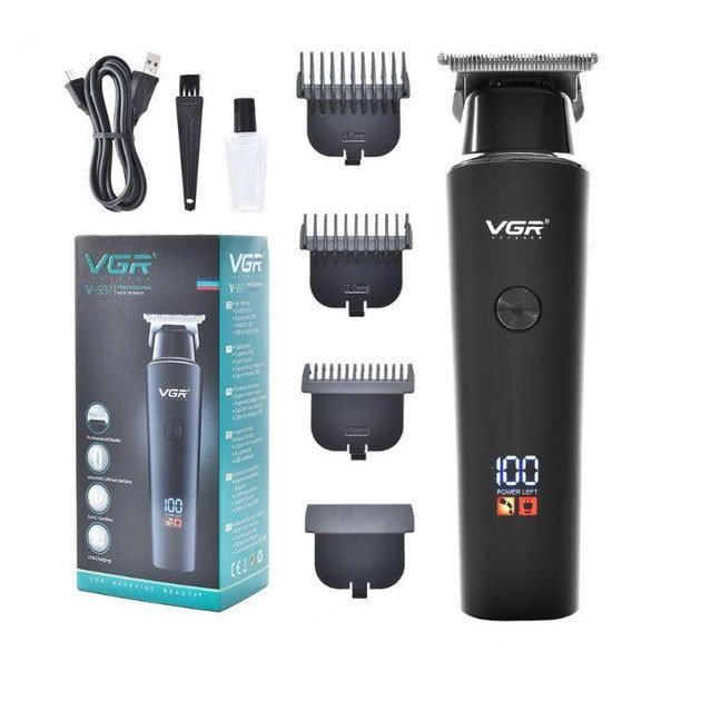 Триммер с насадками разной длины VGR V-937, Аккумуляторная машинка для стрижки волос с насадками UW-75 Львов - изображение 5