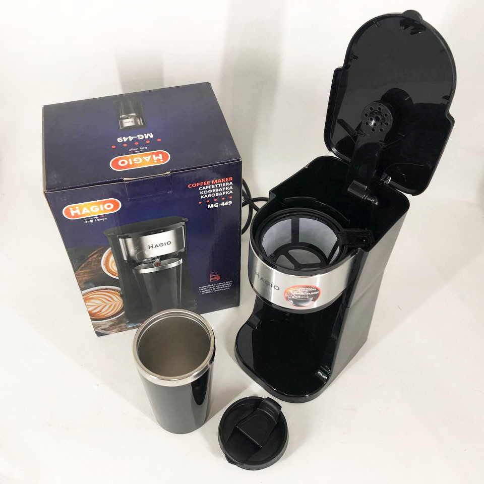 Маленькая кофемашина для дома Magio MG-449, Машина для заваривания кофе Апарат для кофе дома OG-47 Львов - изображение 12