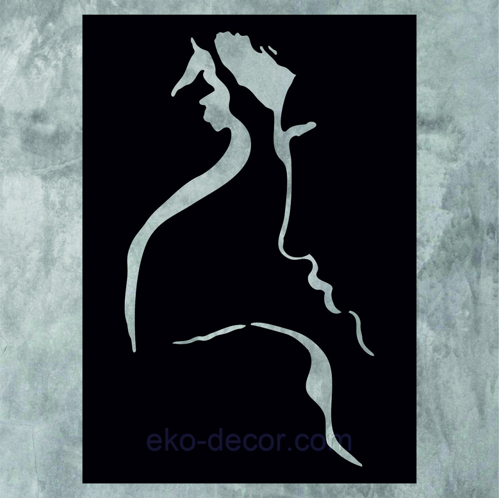 Декоративне настінне Панно «Сілует пари», Декор на стіну 110*78 см, Чорний Київ - фото 5