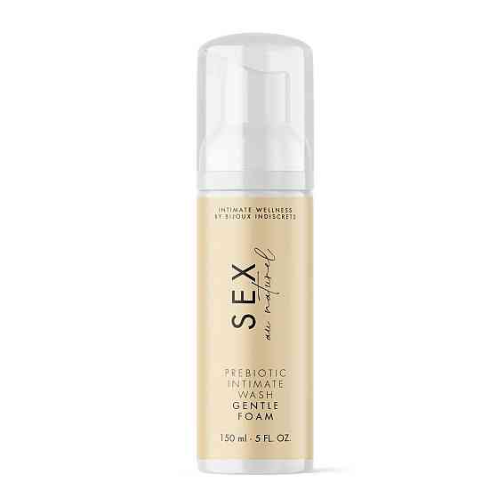 Піна для інтимної гігієни Bijoux Indiscrets Sex Au Naturel Prebiotic Intimate Wash Gentle Foam 150мл Sex Aura Київ
