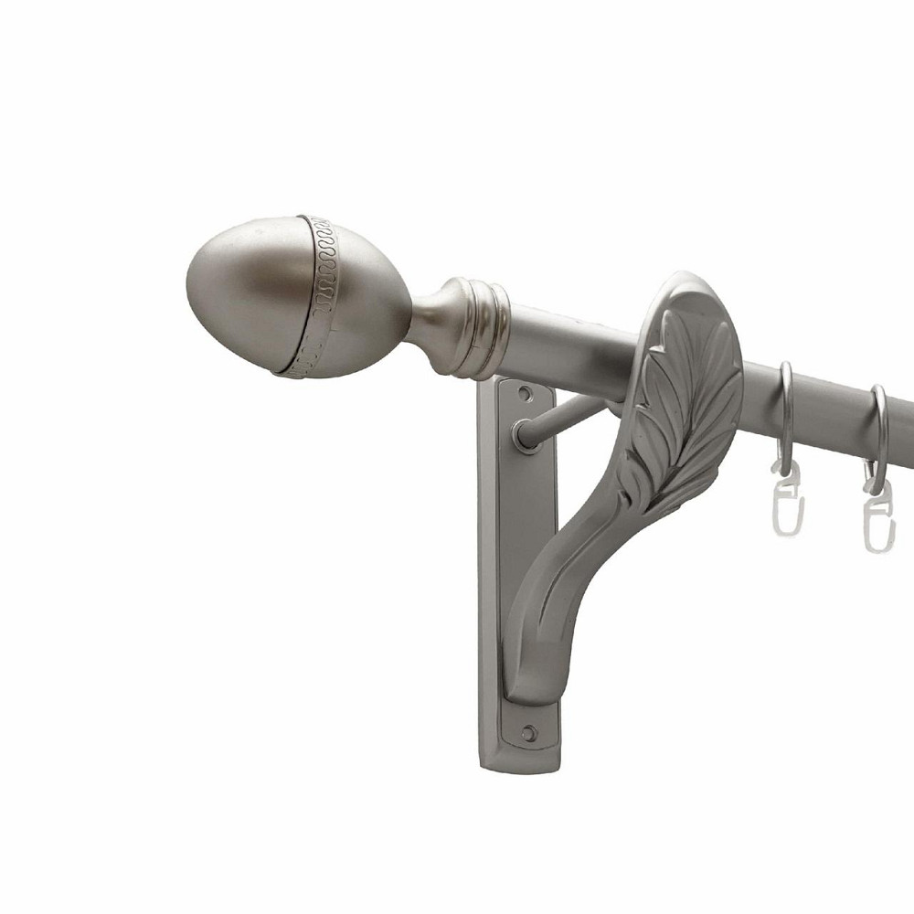 Карниз Orvit Фарже металевий однорядний ретро гладка труба кільце металеве Сатин 25 мм 140 см (00-00027516) Львів - фото 1