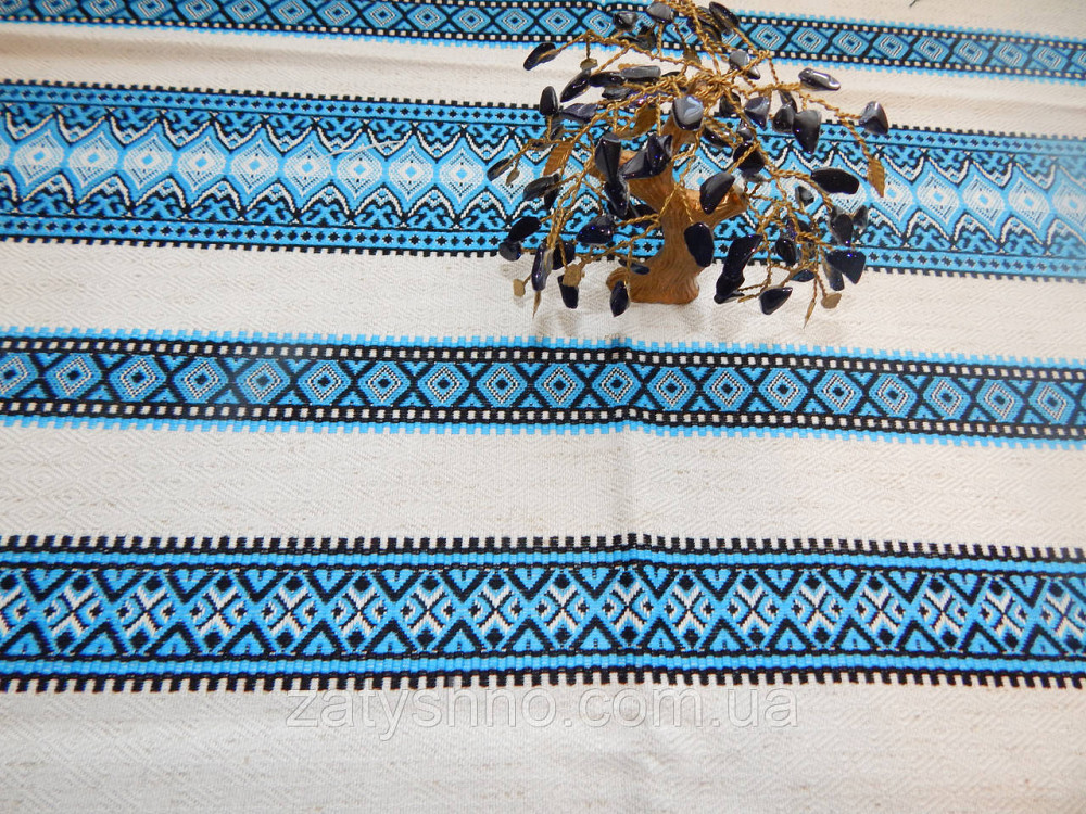Синя скатертина вишита Київ - фото 7