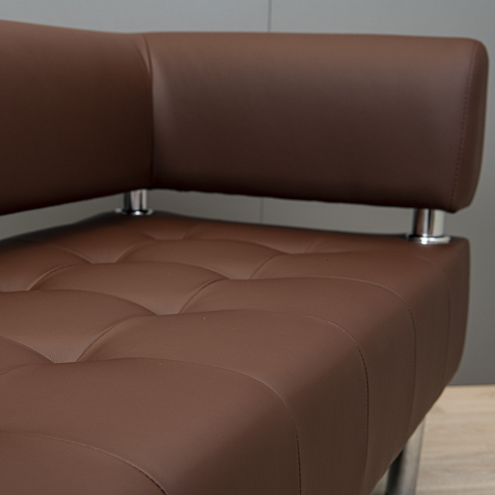 Диван Офіс Комплектація Подвійний Зі Спинкою Та Підлокітниками Оббивка Флай 2231 Дніпро - фото 11