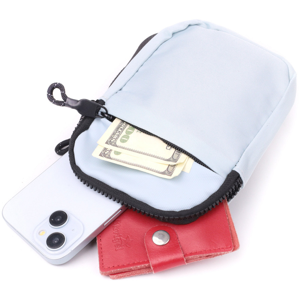 Практична слінг сумка для подорожей із якісного текстилю Блакитний (Vintage) Київ - фото 1