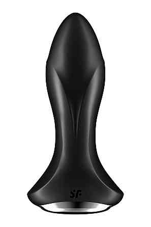 Анальна смарт-вібропробка із перлинним масажем Satisfyer Rotator Plug 1+ Black Sex Aura Київ