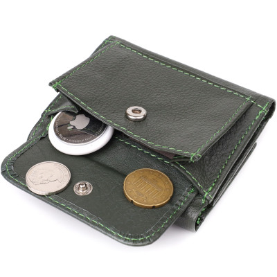 Кошелек ST Leather Из натуральной кожи Зеленый (23083) Винница - изображение 2