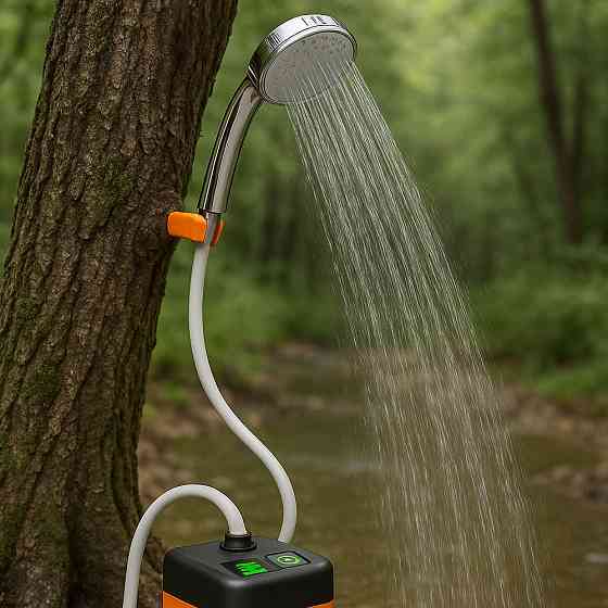 Портативный душ, 6000 мАч, MY-880 / Мобильный душ для кемпинга / Душ с цифровым индикатором температуры Киев