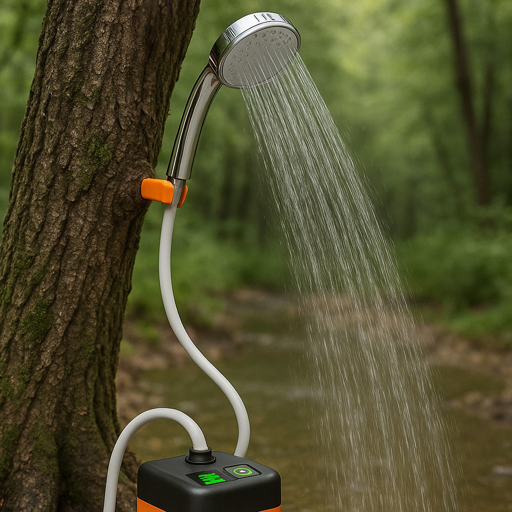 Портативний душ, 6000 мАг, MY-880 / Мобільний душ для кемпінгу / Душ індикатором температури Київ - фото 6