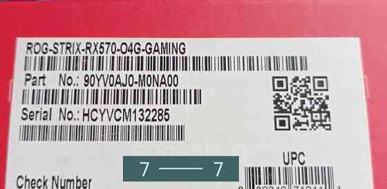 Відеокарта ASUS Strix Radeon RX 570 4Gb. Київ