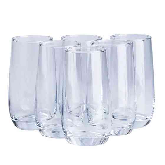Набір склянок 6 штук по 360 мл прозорий HP557 Коломыя