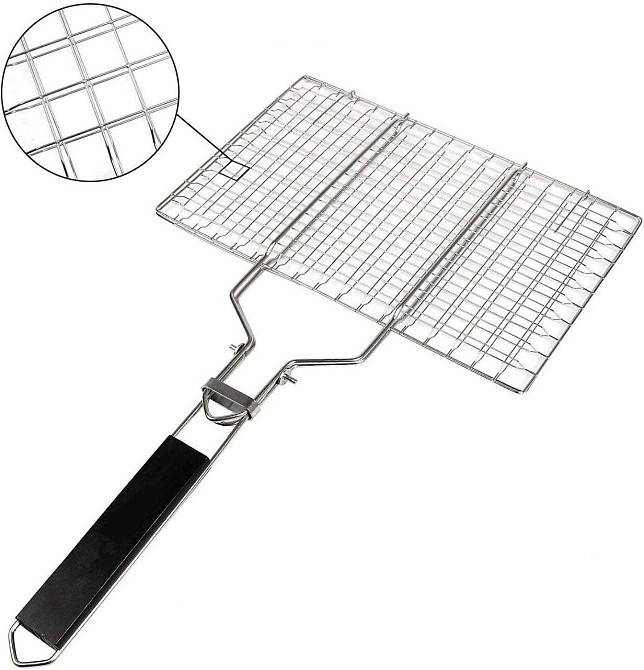 Решетка гриль с складной ручкой 32*22 см GRILLI 777113 Код: 012287 Ровно - изображение 2