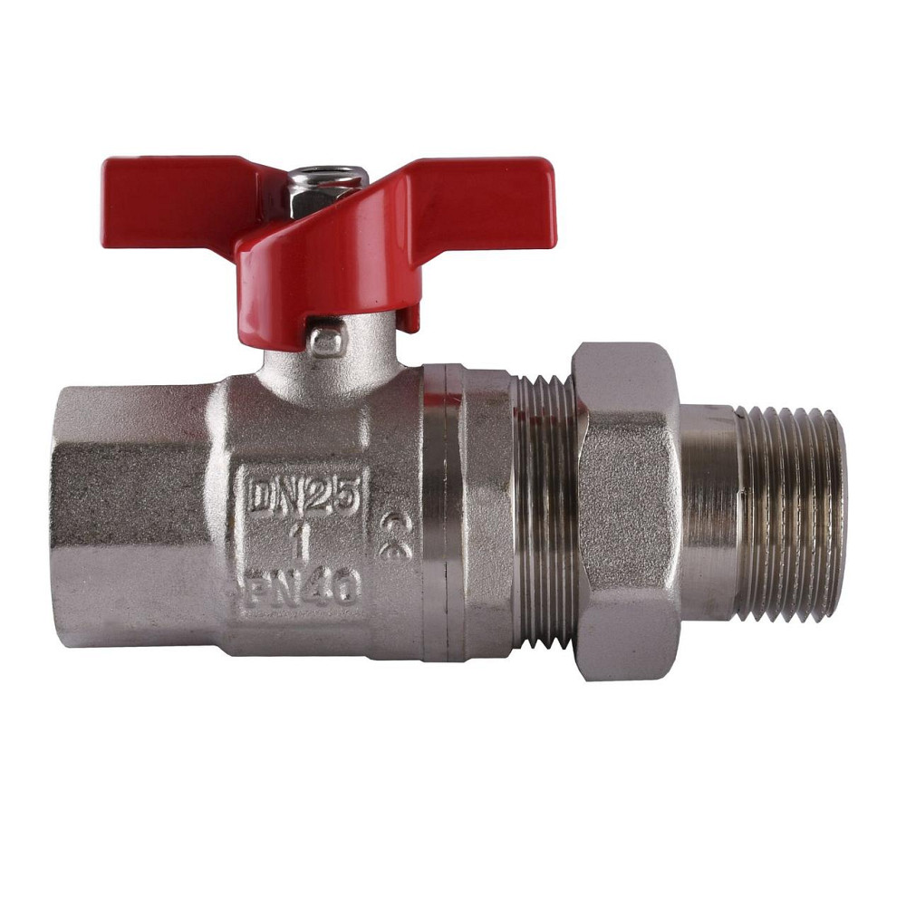 Кран шаровый прямой с американкой SELBA 1″ КБ SL1509 (000009639) Киев - изображение 1