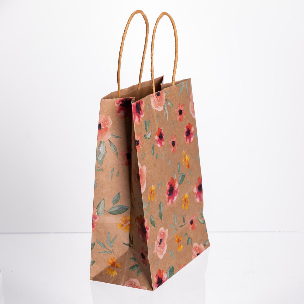 Набор подарочных крафтовых пакетов из бумаги 12 (шт) красивые пакеты для подарков 15×8×21 (см) HP-10359-6R Киев - изображение 3
