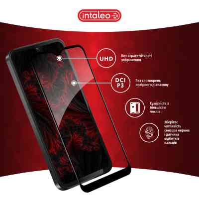 Стекло защитное Intaleo Full Glue Samsung A15 Black (1283126583063) Винница