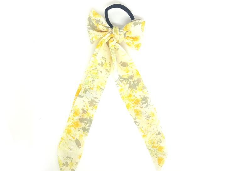 Резинка для волос бант желтый Твилли Киев - изображение 1