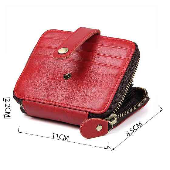 Визитница Vintage 14959 кожаная Красная Киев