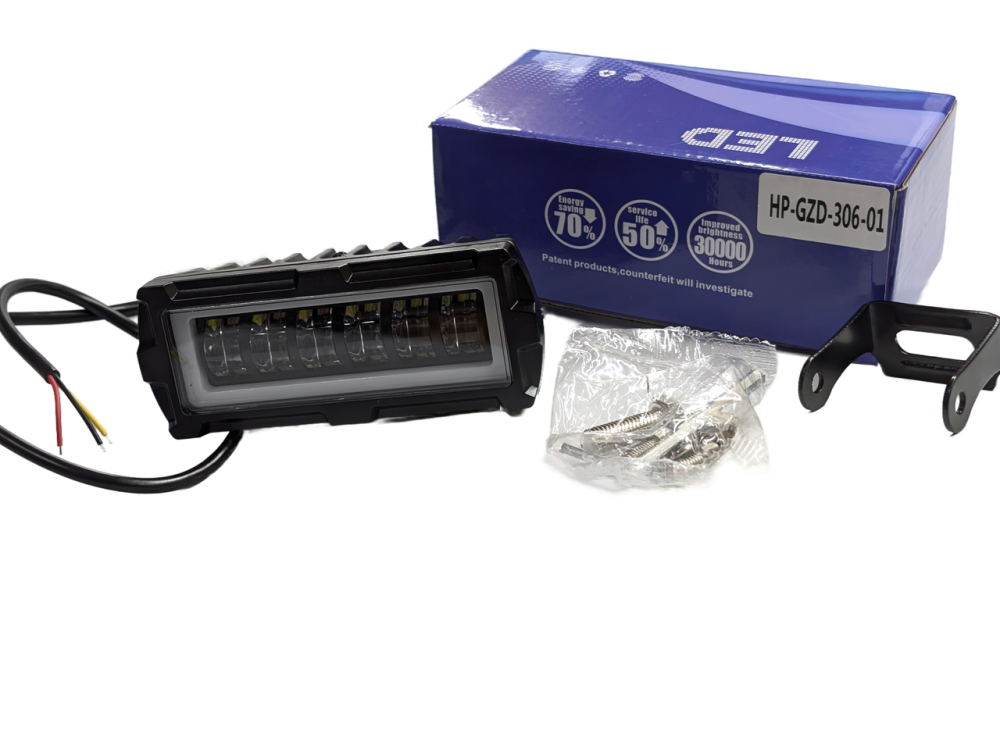 Світлодіодна фара StarLight HP-GZD-306-01 ближнє світло (біле+жовте) + DRL 12/24V Харків - фото 2