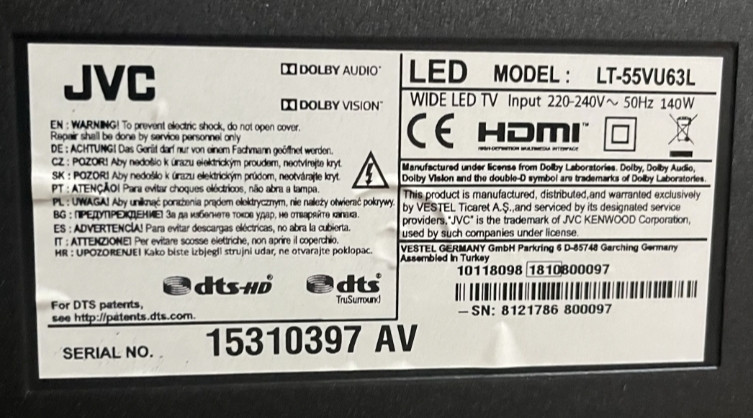 Телевізор JVC 55" 4K Харків - фото 1