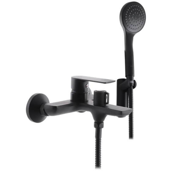 Черный смеситель для ванны Haiba Alex 009 Euro HB3926 Харьков