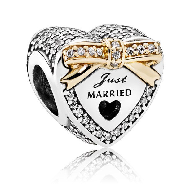 Срібна намистина Пандора  "Молодята" 792083CZ MasterSem Київ - фото 1