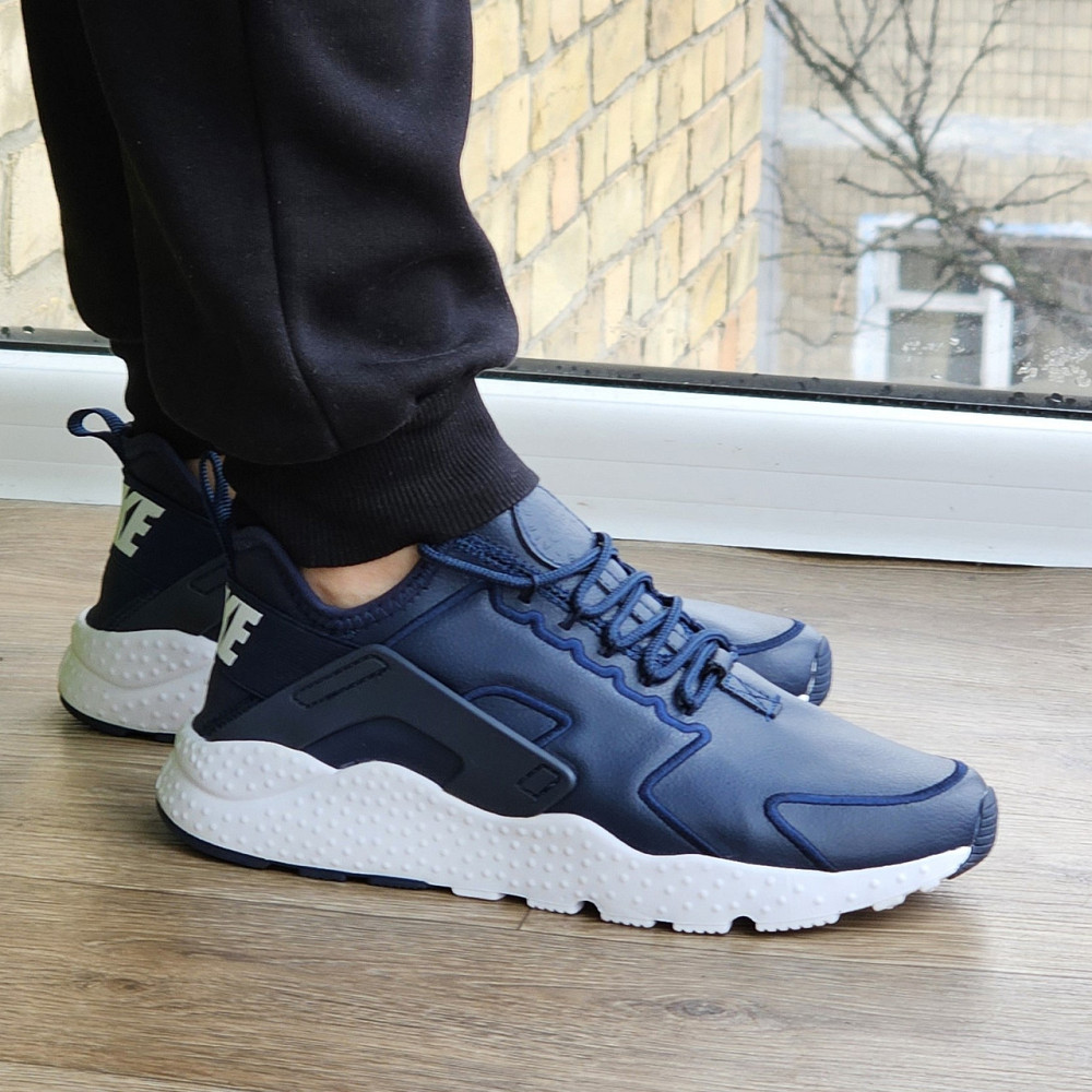 Чоловічі Сині Кросівки Nike Huarache Шкіряні Найк (розміри: 41,42,43,44,45) Відео Огляд Дніпро - фото 8