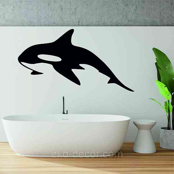 Декоративное настенное Панно «Касатка» Декор на стену 90*39 см, Черный Киев