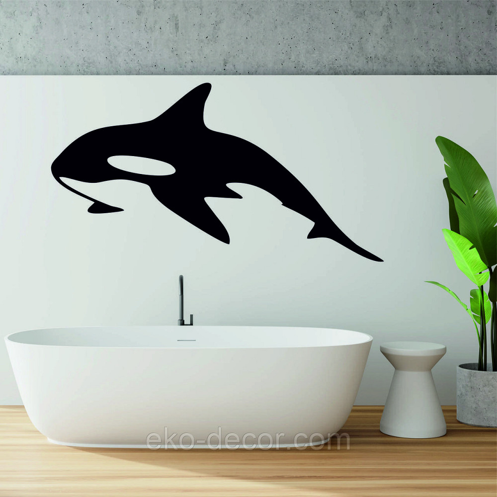 Декоративное настенное Панно «Касатка» Декор на стену 90*39 см, Черный Киев - изображение 1