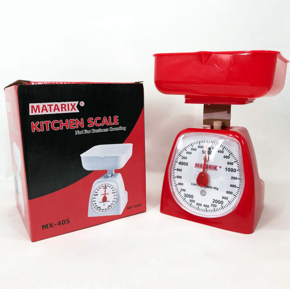 Кухонні ваги для харчових продуктів MATARIX MX-405 5 кг красные, Ваги для кухні XY-674 в грамах Київ - фото 3