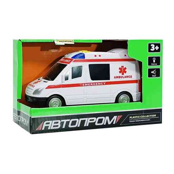 Дитяча автомодель "Швидка допомога" 7994, 17х7 см, звукові та світлові ефекти Вінниця