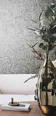 Шпалери вінілові на флізеліні Marburg Aura метрові під штукатурку під бетон бірюзові з коричневим Київ