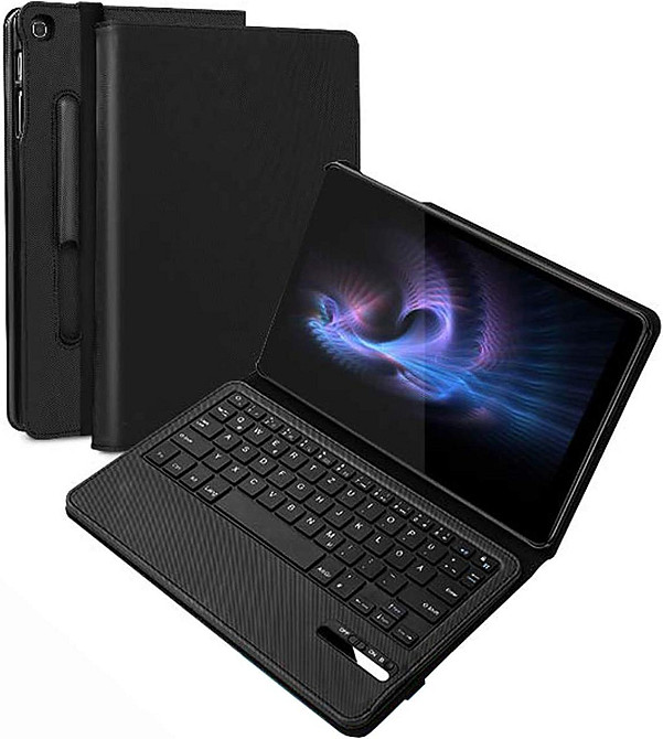 Клавиатура-чехол для Samsung Tab A T510/T510N/T515/T515N черный QWERTZ съемная Bluetooth аккумулятор microUSB Киев - изображение 1