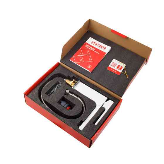 Змішувач для умивальника KOER KB-10009-04 (Колір хром+білий) (KR5975)   ( 23505 ) Харків