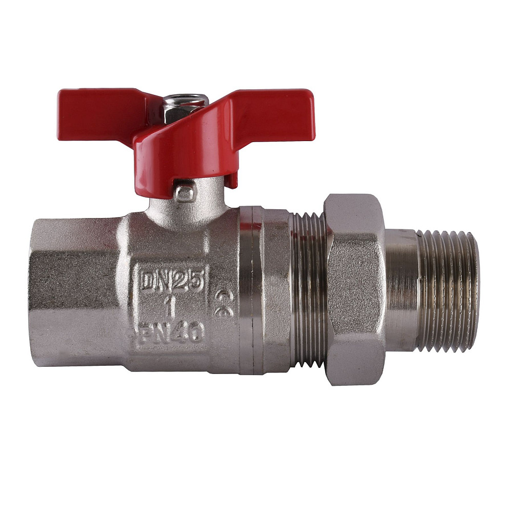 Кран кульовий прямий з американкою SELBA 1″ КБ SL1509 Луцк - изображение 1