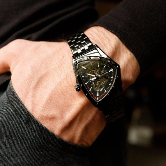 Годинники чоловічі наручні Winner Future (Чорні) Вінниця - фото 11