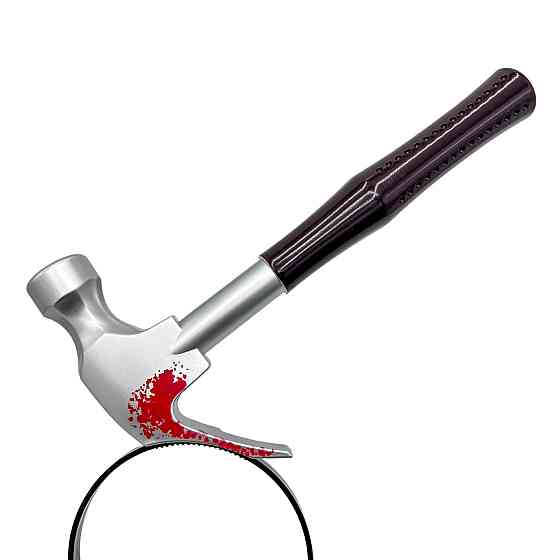 Обруч на Хэллоуин Молоток one size разноцветный Киев