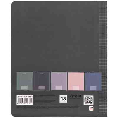 Зошит Kite One color, 18 аркушів, клітинка (K25-236-2) Вінниця