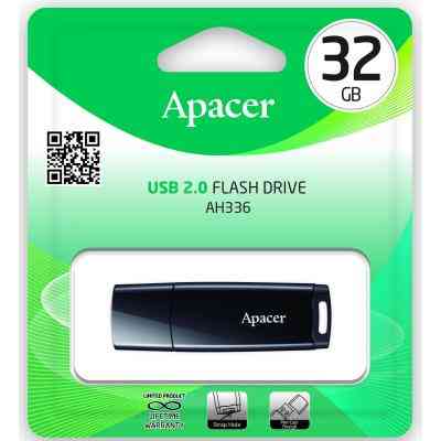 USB флеш накопитель Apacer 32GB AH336 Black USB 2.0 (AP32GAH336B-1) Винница