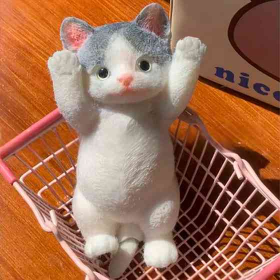 Іграшка антистрес Пухнастий котик 17см SBR Київ